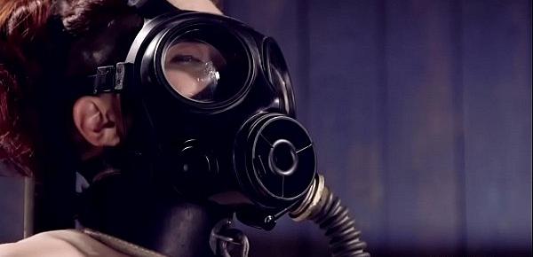  Sub with gas mask tormented in custom device